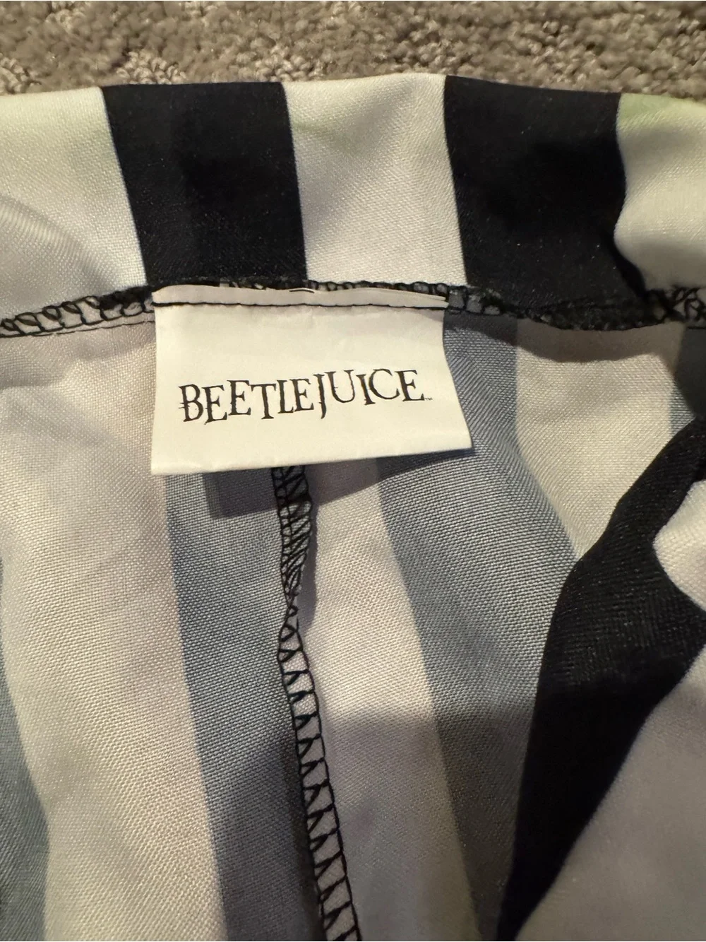 Black & White Striped beetlejuice kids Halloween Blazer Jacket